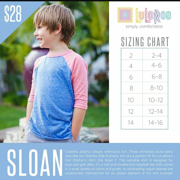 LuLaRoe Sloan T Size 14 baseball style tee! - Picture 4 of 4